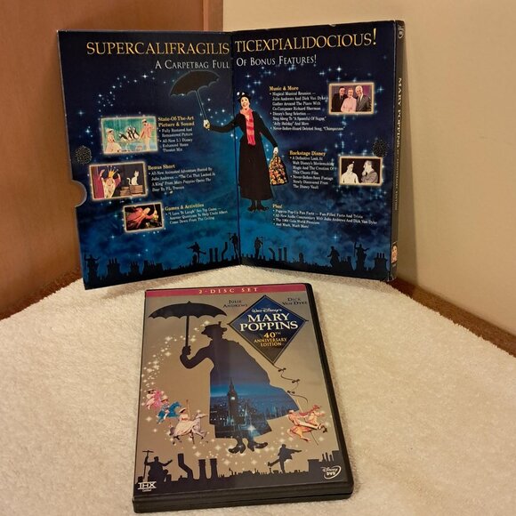 Walt Disney's Mary Poppins 40th Anniversary Edition, 2 DVD Set - Picture 2 of 4